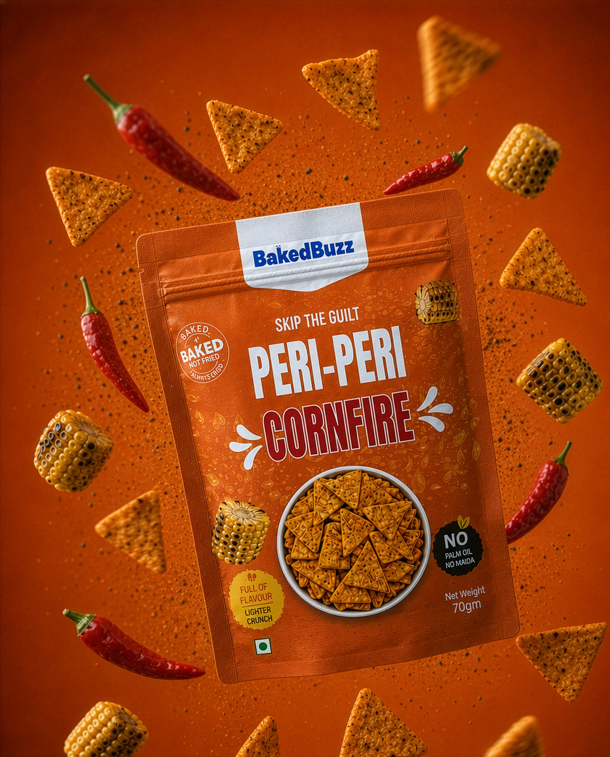 Peri-Peri Cornfire | Pack of 3